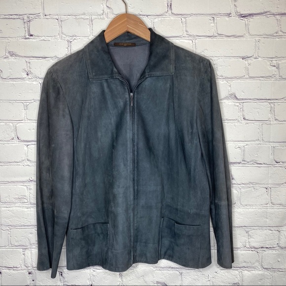 Louis Vuitton Suede Leather Jacket - Picture 1 of 16